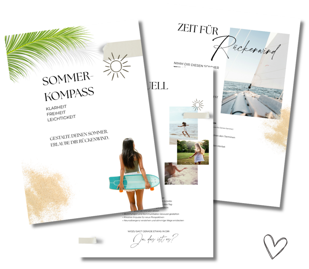 Sommerkompass Coaching-Angebot für mehr Klarheit, Freiheit und Leichtigkeit im Sommer 2026 von und mit Larissa von Schreckenstein